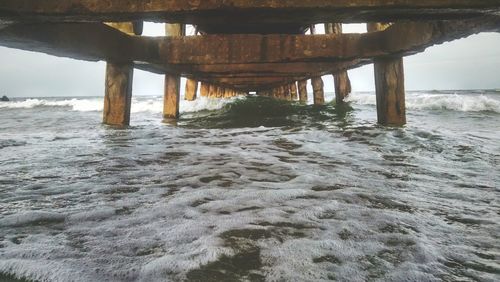 View of bridge over sea