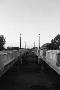Bridge against clear sky