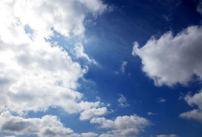 Low angle view of cloudy sky