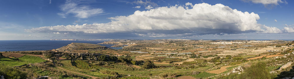 Panoramic view of sea against sky