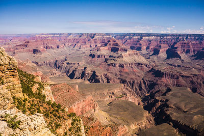 Scenic view of rocky mountains