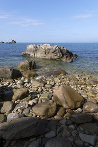 Scenic view of sea against sky