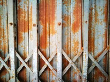 Full frame shot of old wooden door