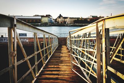 View of footbridge