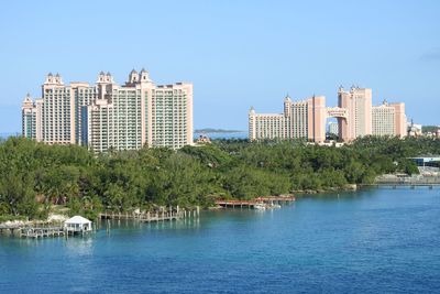 View of city at waterfront