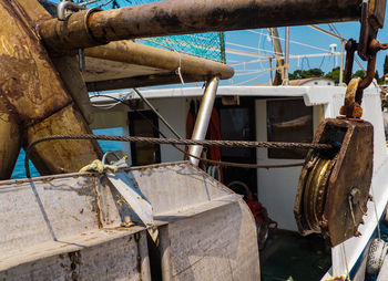 Nautical vessel on boat