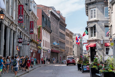 City street with buildings in background