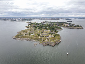 A view to suomenlinna sea fortress in helsinki, finland.