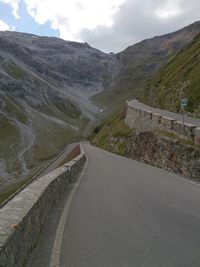 Road passing through mountains