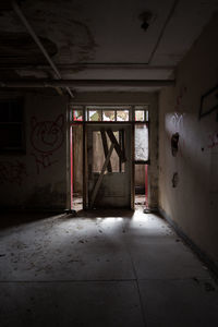 Interior of abandoned home