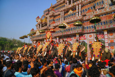 Trichur, pooram festival kerala, india 