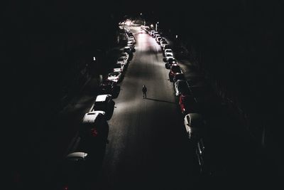 Train at night