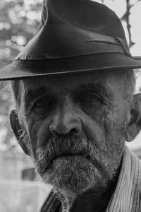 Close-up portrait of man outdoors