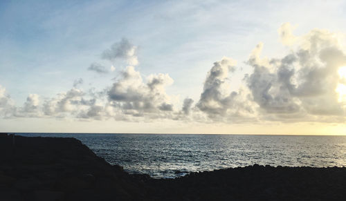 Scenic view of sea against sky