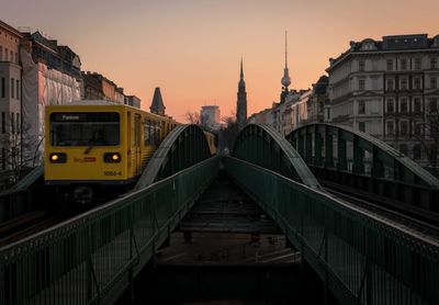 View of bridge in city