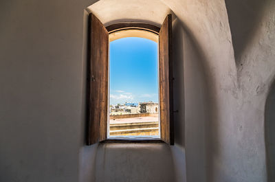 Close-up of an open window