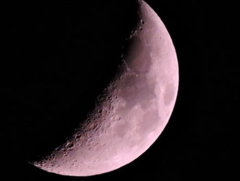 Close-up of moon against sky at night