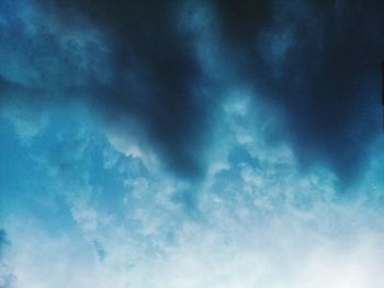 Low angle view of clouds in sky