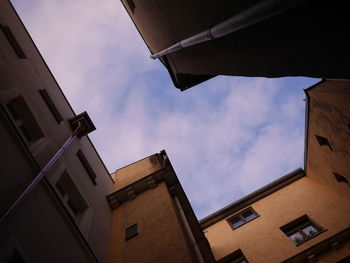 Low angle view of building against sky