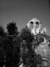 Low angle view of church against sky