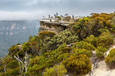 Scenic cliff view against sky