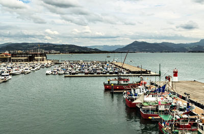 Santona harbour, cantabria, spain. horizontal image.
