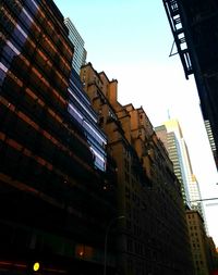 Low angle view of modern building against sky