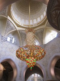 Low angle view of ceiling