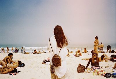 Group of people on beach