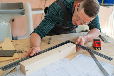 Man working at workshop