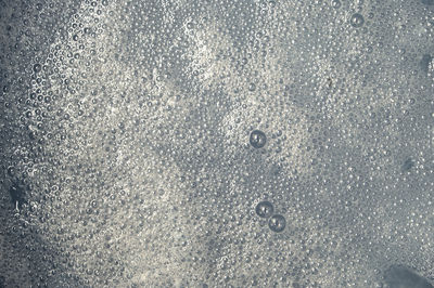 Full frame shot of wet bubbles