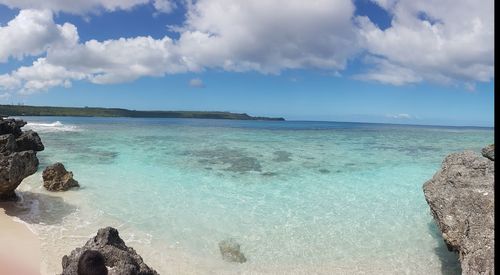 Scenic view of sea against sky