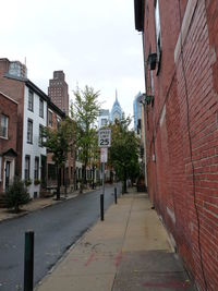 Narrow alley in city