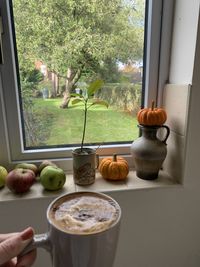 Breakfast on table at home