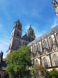 Low angle view of traditional building against sky