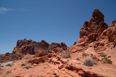 Rock formations against sky