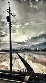 Scenic view of river against sky