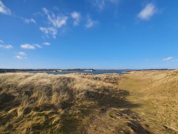 Landscape of balmedie area in aberdeenshire