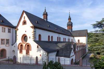 Low angle view of church against sky