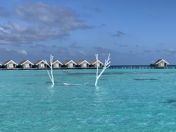 Panoramic view of sea against sky