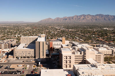 Banner university medical center in tucson, arizona, aerial view.