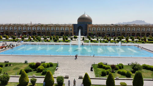 View of swimming pool against the sky