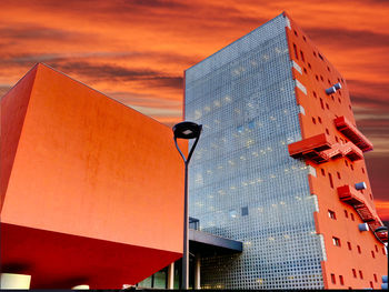 Low angle view of building against sky