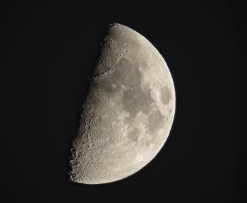 Low angle view of moon in sky