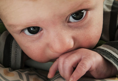 Close-up portrait of girl smiling