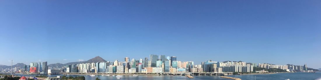 City skyline with waterfront