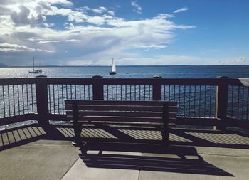 Scenic view of sea against sky