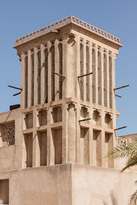 Low angle view of historical building against sky