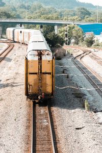 Train on railroad track