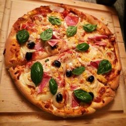 Close-up of pizza